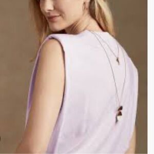 Banana Republic Lavender Sleeveless Knit Top